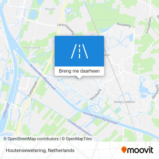 Houtensewetering kaart