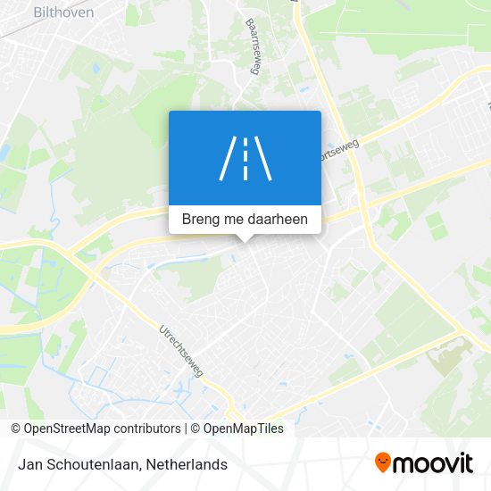 Jan Schoutenlaan kaart