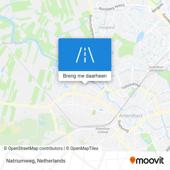 Natriumweg kaart