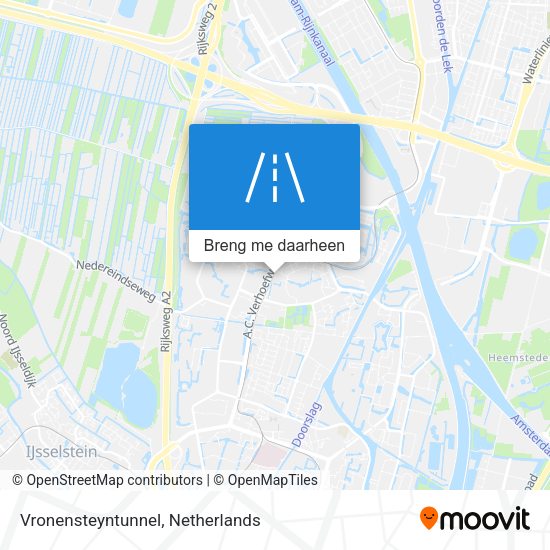 Vronensteyntunnel kaart