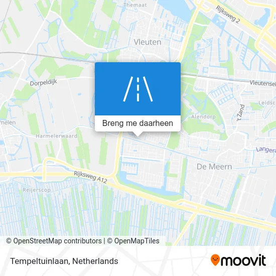 Tempeltuinlaan kaart