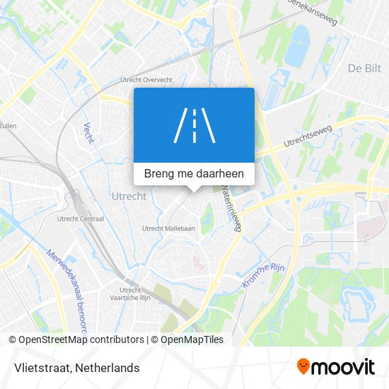 Vlietstraat kaart