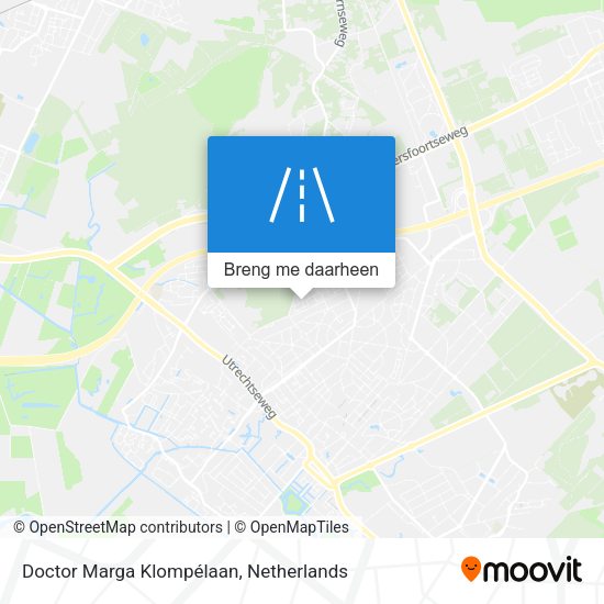 Doctor Marga Klompélaan kaart