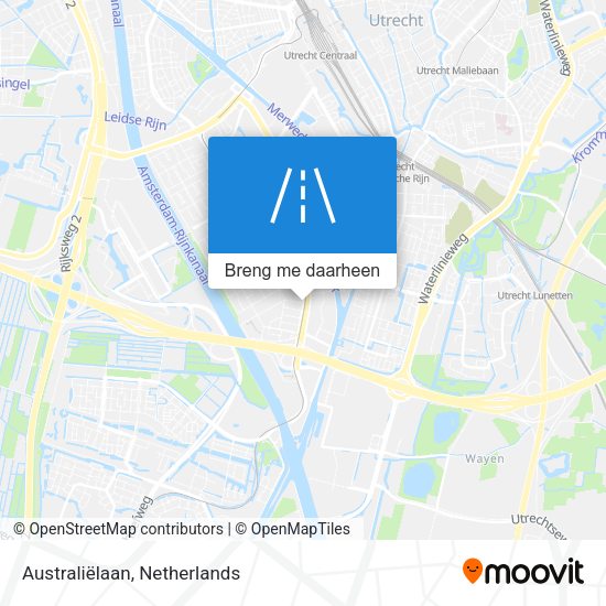 Australiëlaan kaart