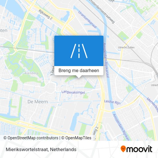 Mierikswortelstraat kaart
