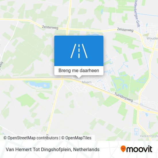 Van Hemert Tot Dingshofplein kaart