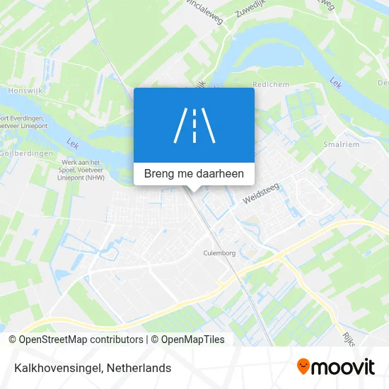 Kalkhovensingel kaart