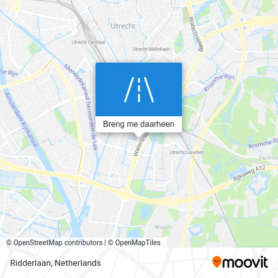Ridderlaan kaart