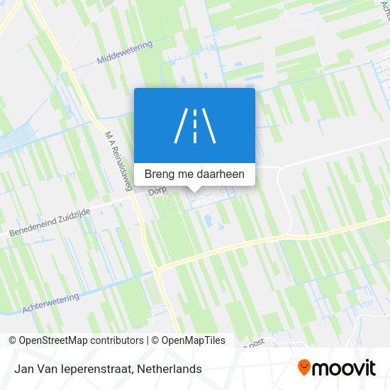 Jan Van Ieperenstraat kaart