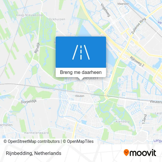 Rijnbedding kaart