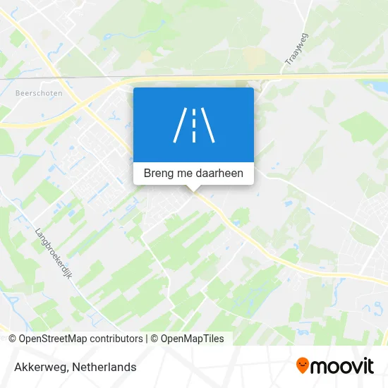 Akkerweg kaart