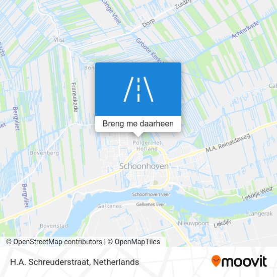H.A. Schreuderstraat kaart