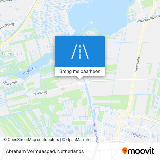 Abraham Vermaaspad kaart