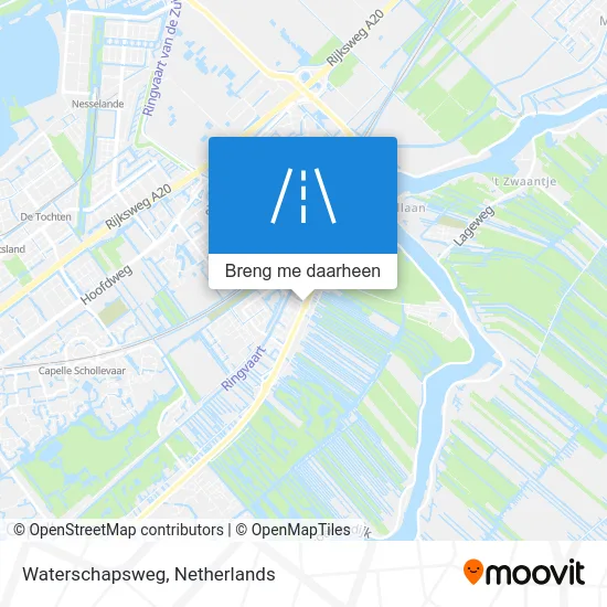 Waterschapsweg kaart