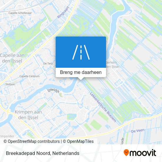 Breekadepad Noord kaart