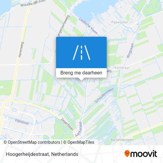 Hoogerheijdestraat kaart