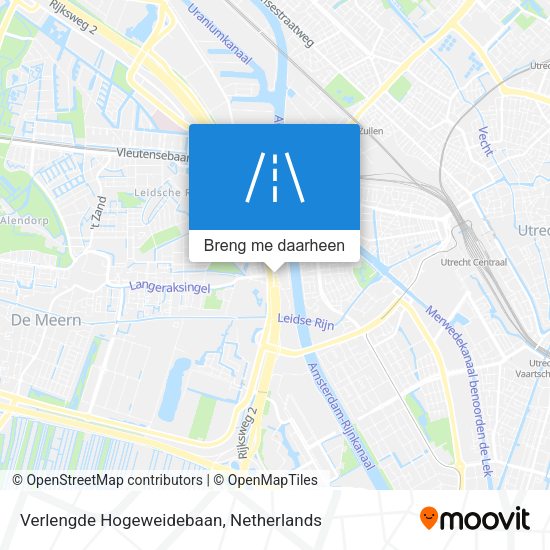 Verlengde Hogeweidebaan kaart