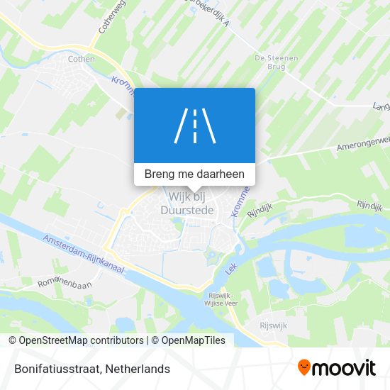 Bonifatiusstraat kaart