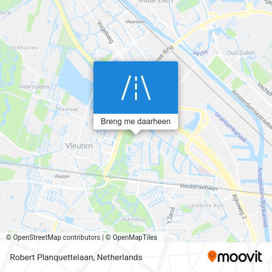 Robert Planquettelaan kaart