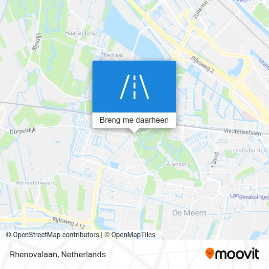 Rhenovalaan kaart