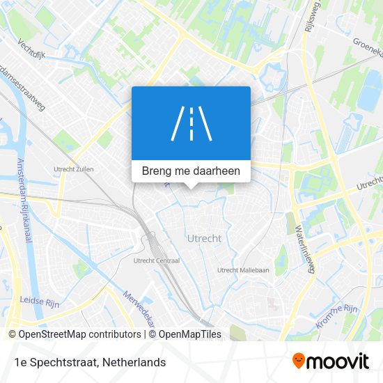 1e Spechtstraat kaart