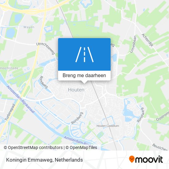 Koningin Emmaweg kaart