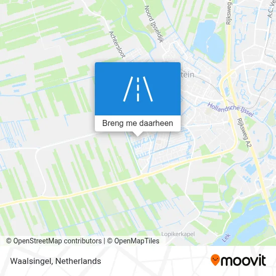 Waalsingel kaart