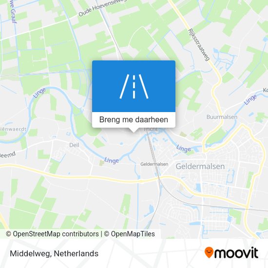 Middelweg kaart