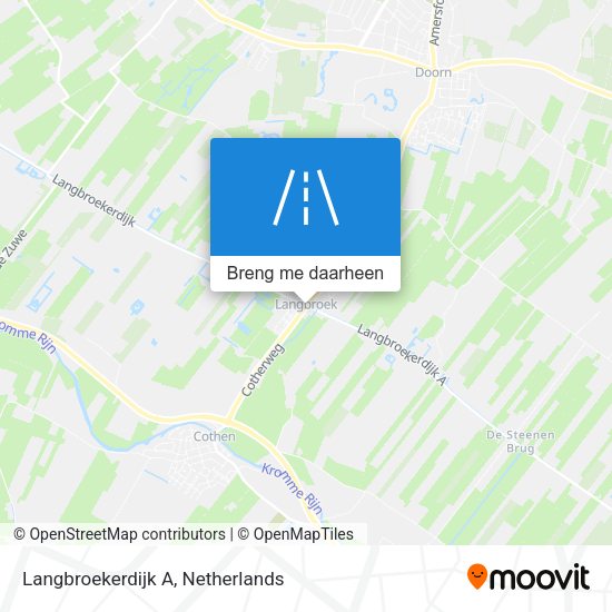 Langbroekerdijk A kaart