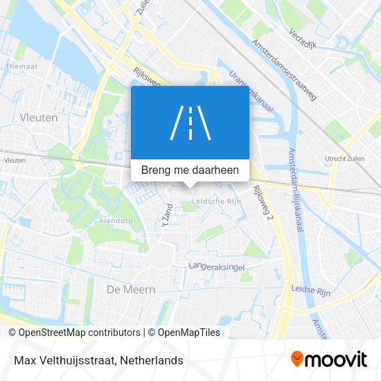 Max Velthuijsstraat kaart