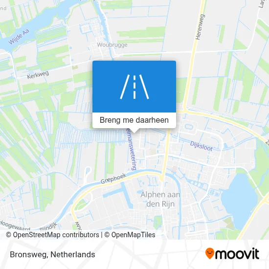 Bronsweg kaart
