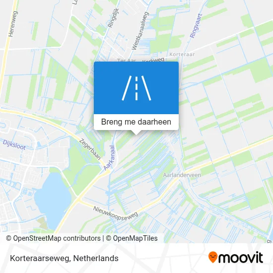 Korteraarseweg kaart