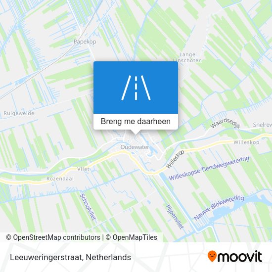 Leeuweringerstraat kaart