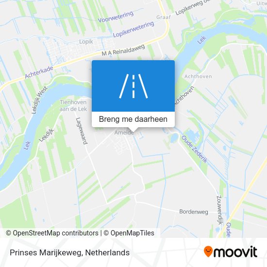 Prinses Marijkeweg kaart