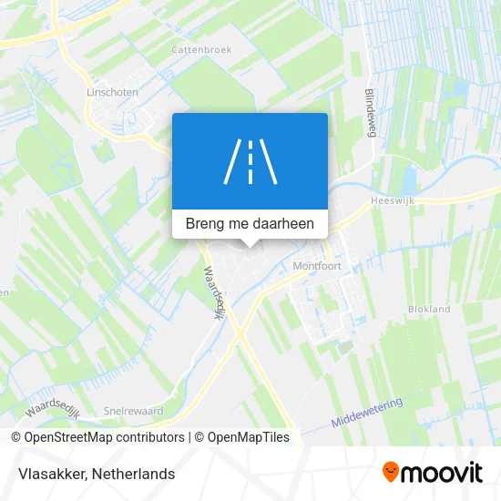 Vlasakker kaart