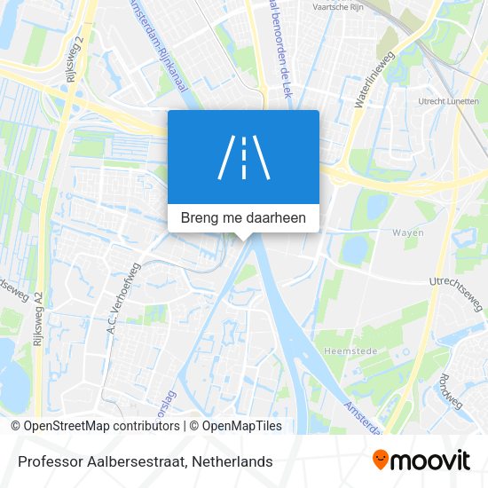 Professor Aalbersestraat kaart