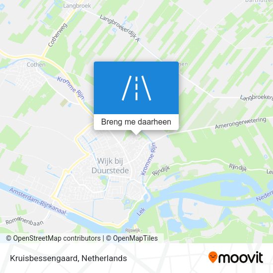 Kruisbessengaard kaart