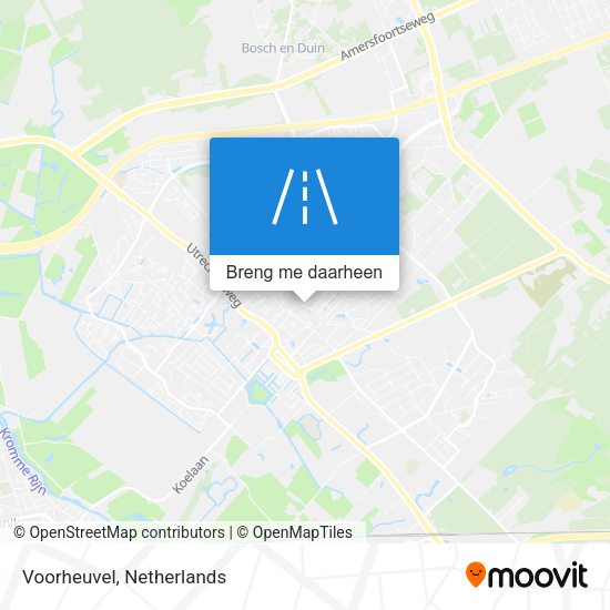 Voorheuvel kaart