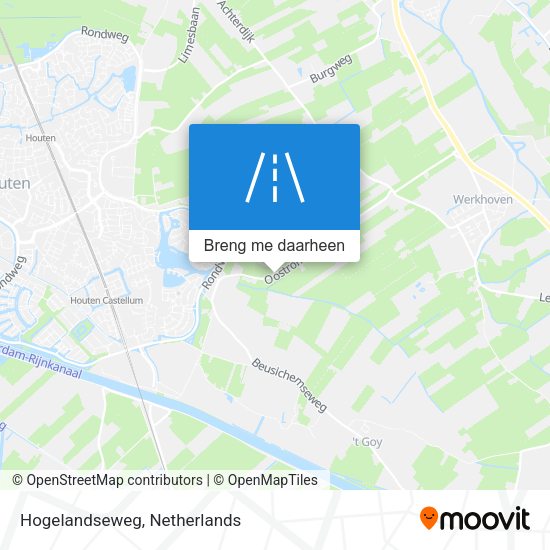 Hogelandseweg kaart