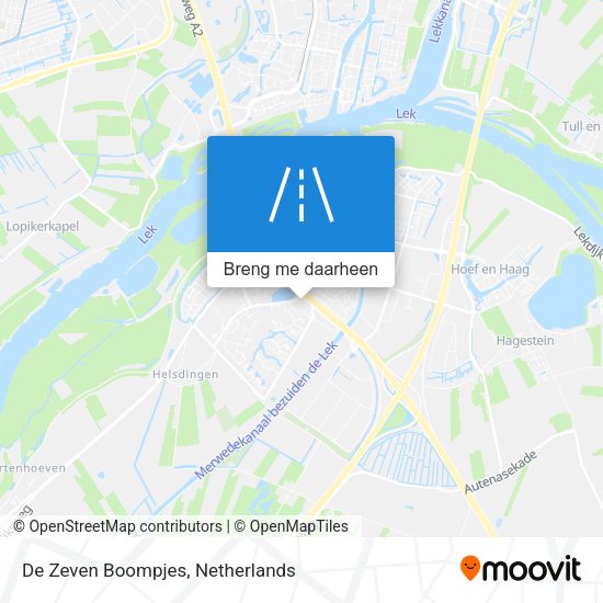 De Zeven Boompjes kaart