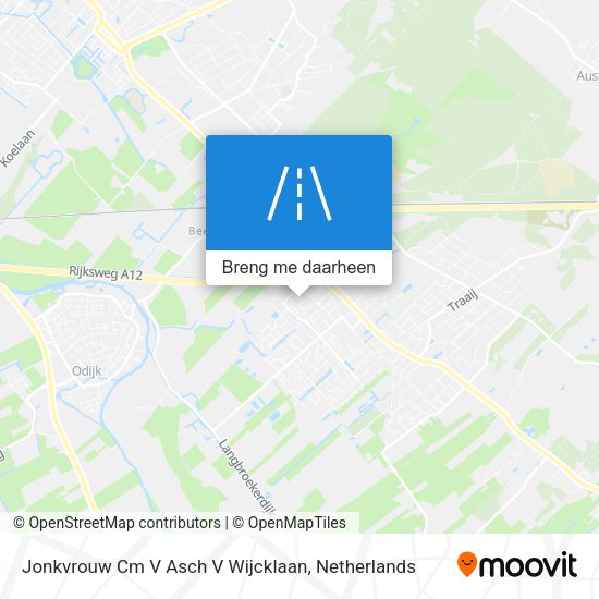 Jonkvrouw Cm V Asch V Wijcklaan kaart