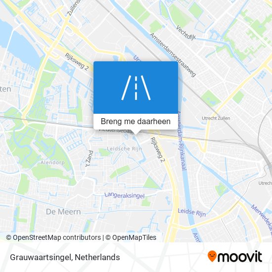 Grauwaartsingel kaart