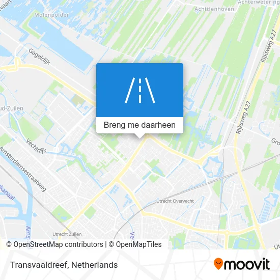 Transvaaldreef kaart