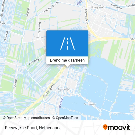 Reeuwijkse Poort kaart