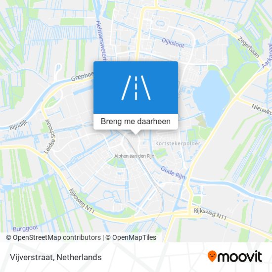 Vijverstraat kaart