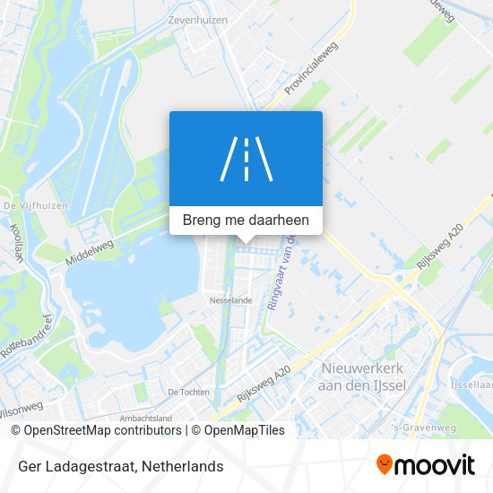 Ger Ladagestraat kaart