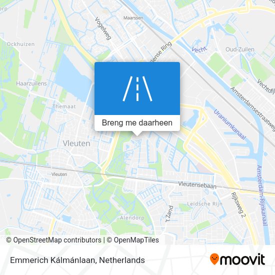Emmerich Kálmánlaan kaart