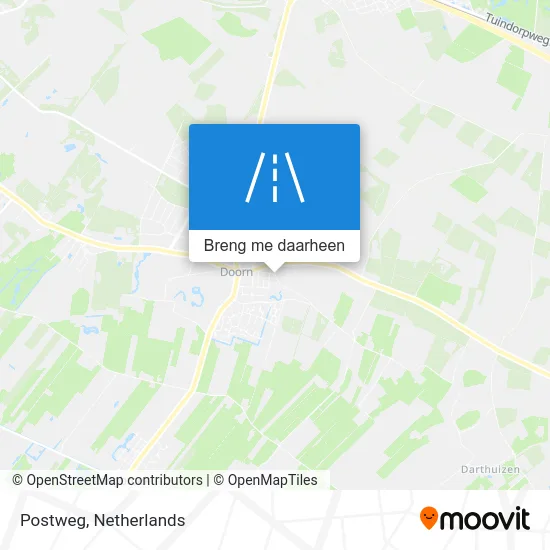 Postweg kaart