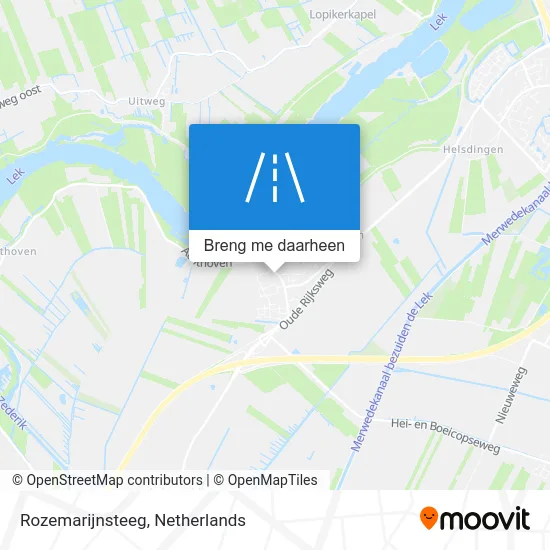 Rozemarijnsteeg kaart