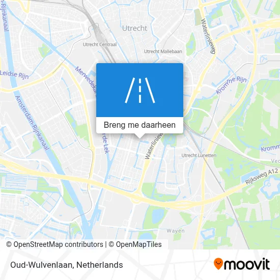 Oud-Wulvenlaan kaart